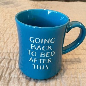 “going back to bed” coffee mug